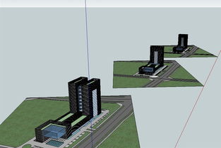 現代電力公司辦公建筑設計 SU模型、效果圖與電力系統安裝一體化方案